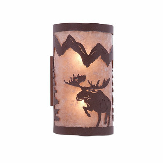 Kincaid-Alaska Moose Two Light Wall Sconce in Rustic Brown (172|M19122AL-27)