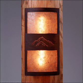 Benton-Mountain Cutout Two Light Wall Sconce in Rust Patina (172|M16241AL-02)