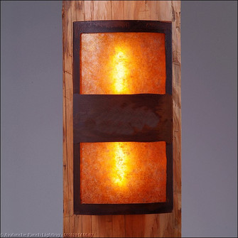 Benton-Rustic Plain Two Light Wall Sconce in Rust Patina (172|M16201AM-02)