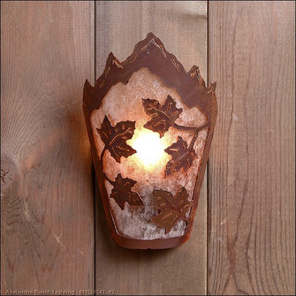 Teton-Maple Leaf One Light Wall Sconce in Rust Patina (172|M15205AL-02)