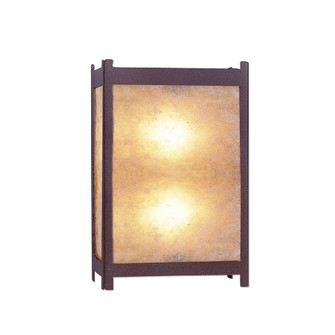 Severn-Rustic Plain Two Light Wall Sconce in Rustic Brown (172|M14201AL-27)