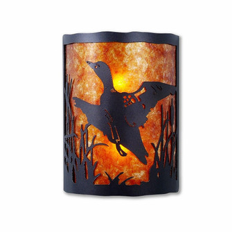 Cascade-Loon Black Iron Two Light Wall Sconce in Black Iron (172|M13364AM-97)