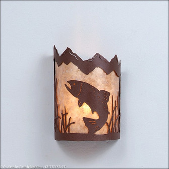 Cascade-Trout Rustic Brown One Light Wall Sconce in Rustic Brown (172|M13281AL-27)