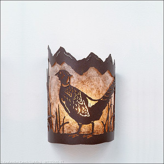 Cascade-Pheasant One Light Wall Sconce in Rustic Brown (172|M13251AL-27)