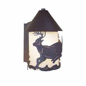 Denali-Mountain Deer One Light Wall Sconce in Rustic Brown (172|H51130-27)