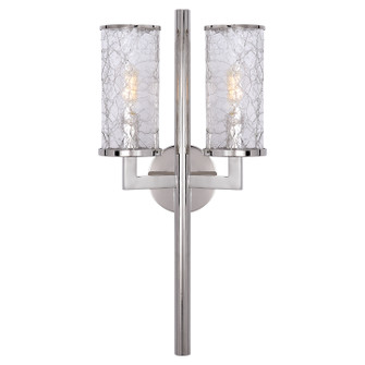 Liaison Two Light Wall Sconce in Polished Nickel (268|KW 2201PN-CRG)