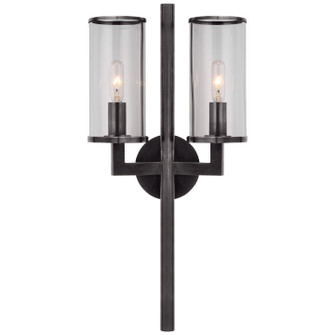 Liaison Two Light Wall Sconce in Bronze (268|KW 2201BZ-CG)
