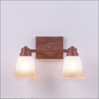 Parkshire-Rustic Plain Two Light Bath Vanity Light in Rust Patina (172|H37201TT-02)