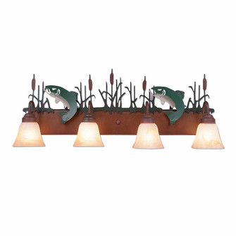 Denali-Trout Four Light Bath Vanity Light in Rust Patina (172|H32481AS-05)