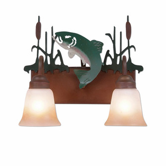 Denali-Trout Two Light Bath Vanity Light in Rust Patina (172|H32281TT-05)