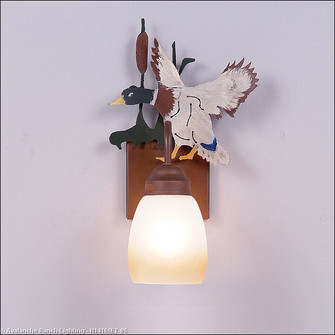 Wasatch-Mallard Duck One Light Wall Sconce in Waterfowl/Rust Patina (172|H14166ET-06)