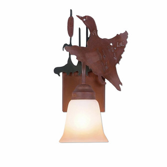 Wasatch-Loon Cedar Green/Rust Patina One Light Wall Sconce in Cedar Green/Rust Patina (172|H14164TT-03)