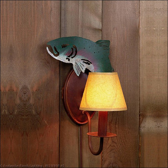 Diablo-Trout One Light Wall Sconce in Fish/Rust Patina (172|H13181OP-05)