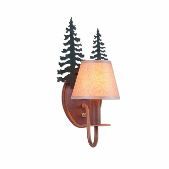 Diablo-Cedar Tree One Light Wall Sconce in Cedar Green/Rust Patina (172|H13143OP-03)