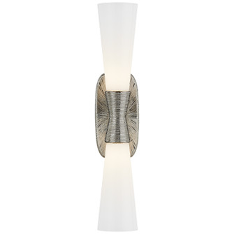 Utopia Two Light Bath Sconce in Polished Nickel (268|KW 2048PN-WG)