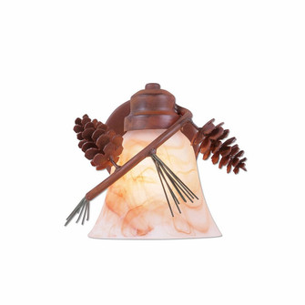 Sienna-Pine Cone One Light Wall Sconce in Pine Green/Rust Patina (172|A58520AS-04)
