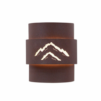 Northridge-Mountain Cutout One Light Wall Sconce in Rustic Brown (172|A56141-27)