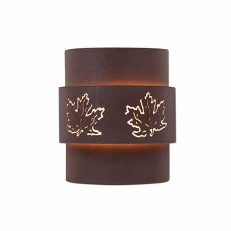 Northridge-Maple Cutout One Light Wall Sconce in Rustic Brown (172|A56106-27)