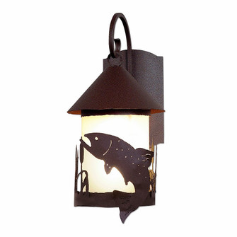 Vista-Trout One Light Wall Sconce in Rustic Brown (172|A51481FC-27)