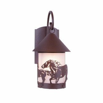 Vista-Horse One Light Wall Sconce in Rustic Brown (172|A51437FC-27)