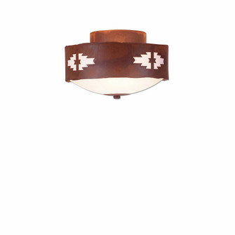 Ridgemont-Pueblo Two Light Close-to-Ceiling Light in Rust Patina (172|A47984-02)