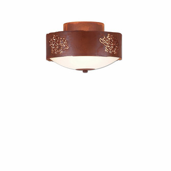 Ridgemont-Cedar Bough Cutout Two Light Close-to-Ceiling Light in Rust Patina (172|A47948-02)