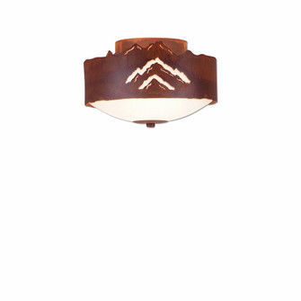 Ridgemont-Mountain Cutout Two Light Close-to-Ceiling Light in Rust Patina (172|A47941-02)