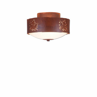 Ridgemont-Maple Cutout Two Light Close-to-Ceiling Light in Rust Patina (172|A47906-02)