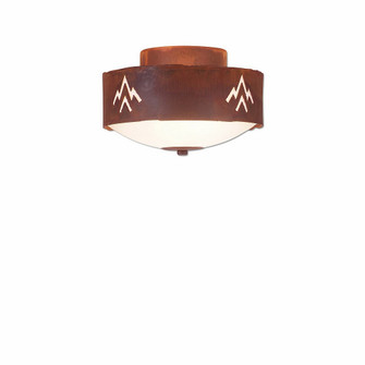 Ridgemont-Deception Pass Two Light Close-to-Ceiling Light in Rust Patina (172|A47902-02)