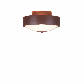 Ridgemont-Rustic Plain Rust Patina Two Light Close-to-Ceiling Light in Rust Patina (172|A47901-02)