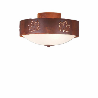 Ridgemont-Maple Cutout Three Light Close-to-Ceiling Light in Rust Patina (172|A47806-02)