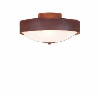 Ridgemont-Rustic Plain Rust Patina Three Light Close-to-Ceiling Light in Rust Patina (172|A47801-02)