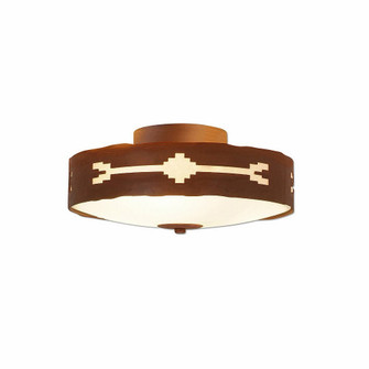 Ridgemont-Del Rio Three Light Close-to-Ceiling Light in Rust Patina (172|A47185-02)