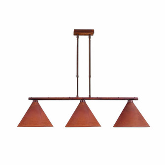 Canyon-Possession Point Three Light Island Pendant in Rust Patina (172|A45310-02)