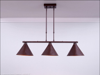 Canyon-Rustic Plain Two Light Island Pendant in Rustic Brown (172|A45201-27)