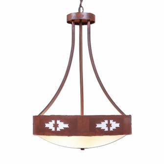 Ridgemont-Pueblo Three Light Chandelier in Rust Patina (172|A45184FC-HR-02)