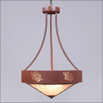 Ridgemont-Cedar Bough Cutout Three Light Chandelier in Rust Patina (172|A45148AL-HR-02)