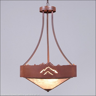 Ridgemont-Mountain Cutout Three Light Chandelier in Rust Patina (172|A45141AL-HR-02)