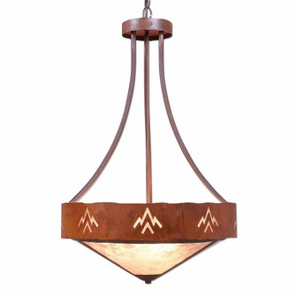 Ridgemont-Deception Pass Three Light Chandelier in Rust Patina (172|A45102AL-HR-02)