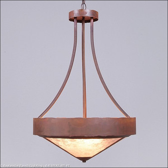 Ridgemont-Rustic Plain Rust Patina Three Light Chandelier in Rust Patina (172|A45101AL-HR-02)