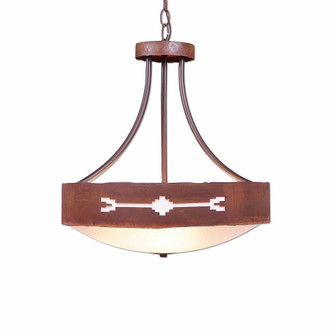 Ridgemont-Del Rio Three Light Chandelier in Rust Patina (172|A44685FC-HR-02)