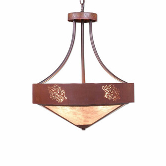Ridgemont-Cedar Bough Cutout Three Light Chandelier in Rust Patina (172|A44648AL-HR-02)
