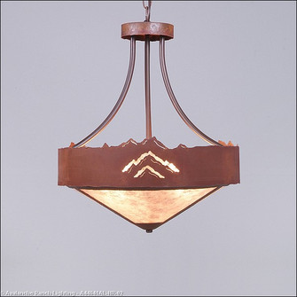 Ridgemont-Mountain Cutout Three Light Chandelier in Rust Patina (172|A44641AL-HR-02)