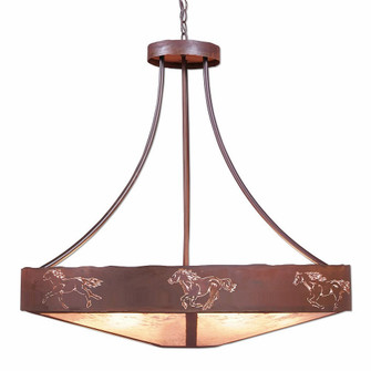 Ridgemont-Horse Cutout 17 Light Chandelier in Rust Patina (172|A42659AL-HR-02)