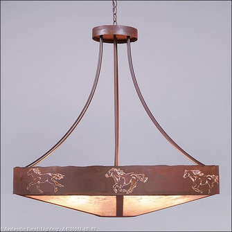 Ridgemont-Horse Cutout 17 Light Chandelier in Rust Patina (172|A42659AL-HR-02)