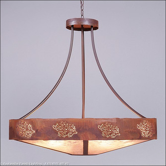 Ridgemont-Cedar Bough Cutout 17 Light Chandelier in Rust Patina (172|A42648AL-HR-02)