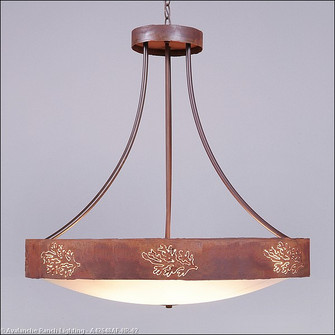 Ridgemont-Cedar Bough Cutout Eight Light Chandelier in Rust Patina (172|A42648AF-HR-02)