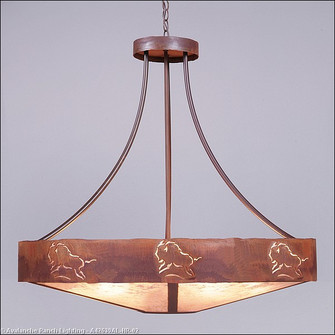 Ridgemont-Bison 17 Light Chandelier in Rust Patina (172|A42639AL-HR-02)