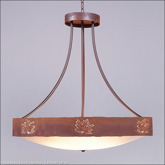 Ridgemont-Maple Cutout Eight Light Chandelier in Rust Patina (172|A42606AF-HR-02)