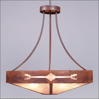 Ridgemont-Del Rio Seven Light Chandelier in Rust Patina (172|A42585AL-HR-02)